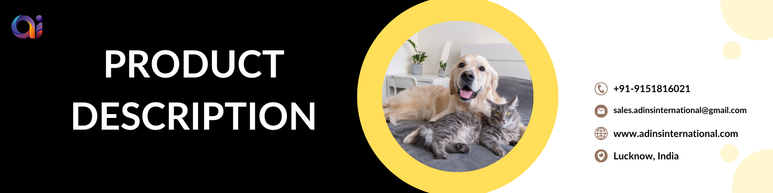 Premium Dog Food Banner