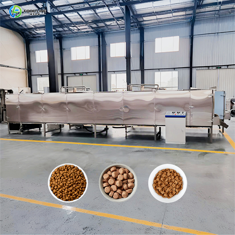 Complete Dog Treat Production Line for Baked and Dehydrated Meat Jerky Snacks