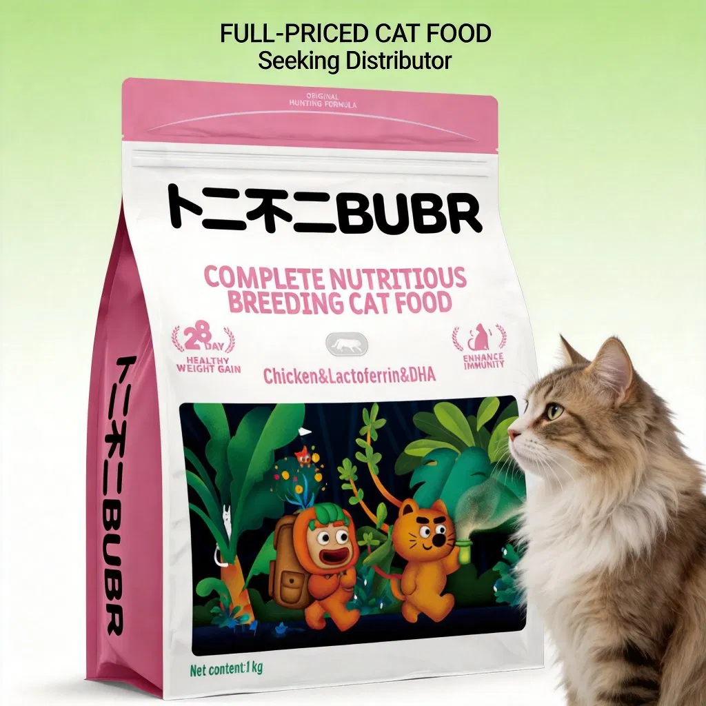Super Premium Cat Food, Lactoferrin, DHA, for Pet Store Chains