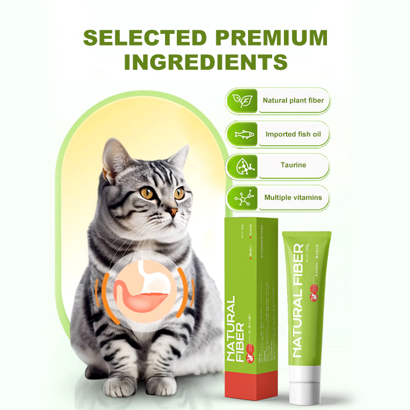 Factory Direct Shipment Fruit Fiber Hairball Control Paste for Cats Gentle Effective in Removing Hairballs Pet Health Supplement