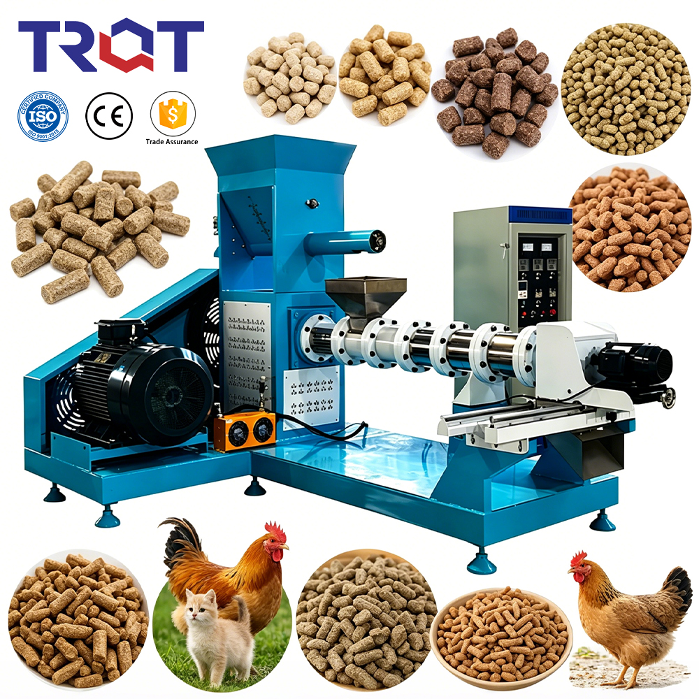 Factory Price CE Certified Industrial Dry Dog Food Extruder Machine Kibble Pet Food Making Machine For Sale