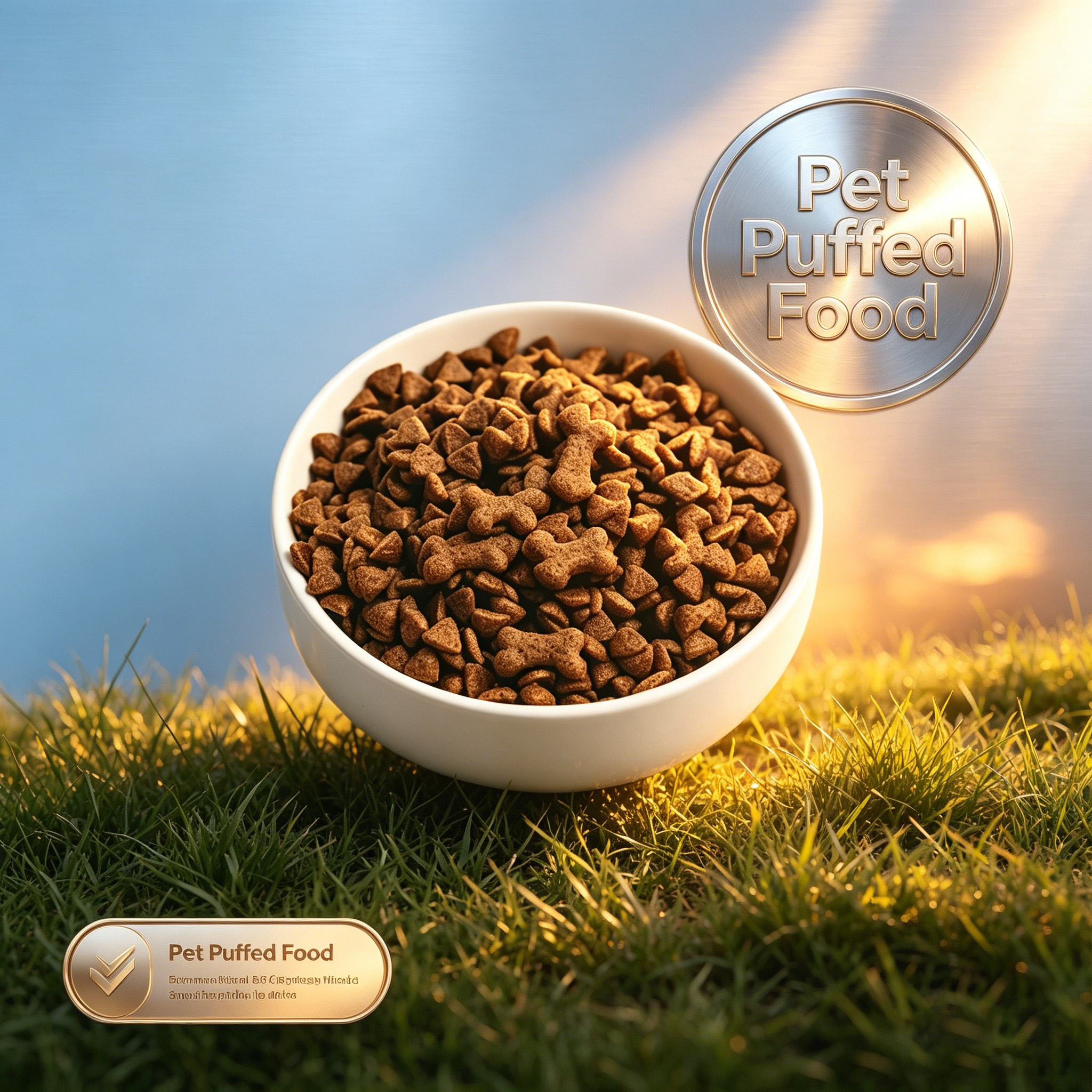 Guihe High Digestion Puffed Dog Food-Balanced Nutrition Dry Kibble with Muscle Gain &amp; Skin &amp; Coat Health 2 Year Shelf Life
