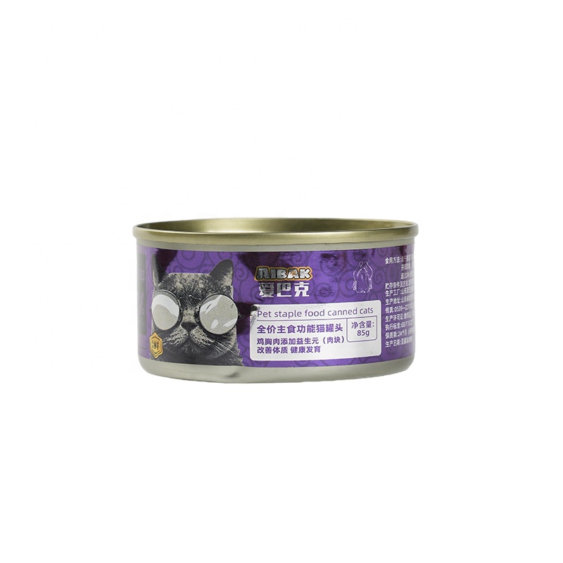 Pet Treats 85G Fresh Wet Cat Food Canned Pet Treats Soup and Meat Snack Cans for Fish Application