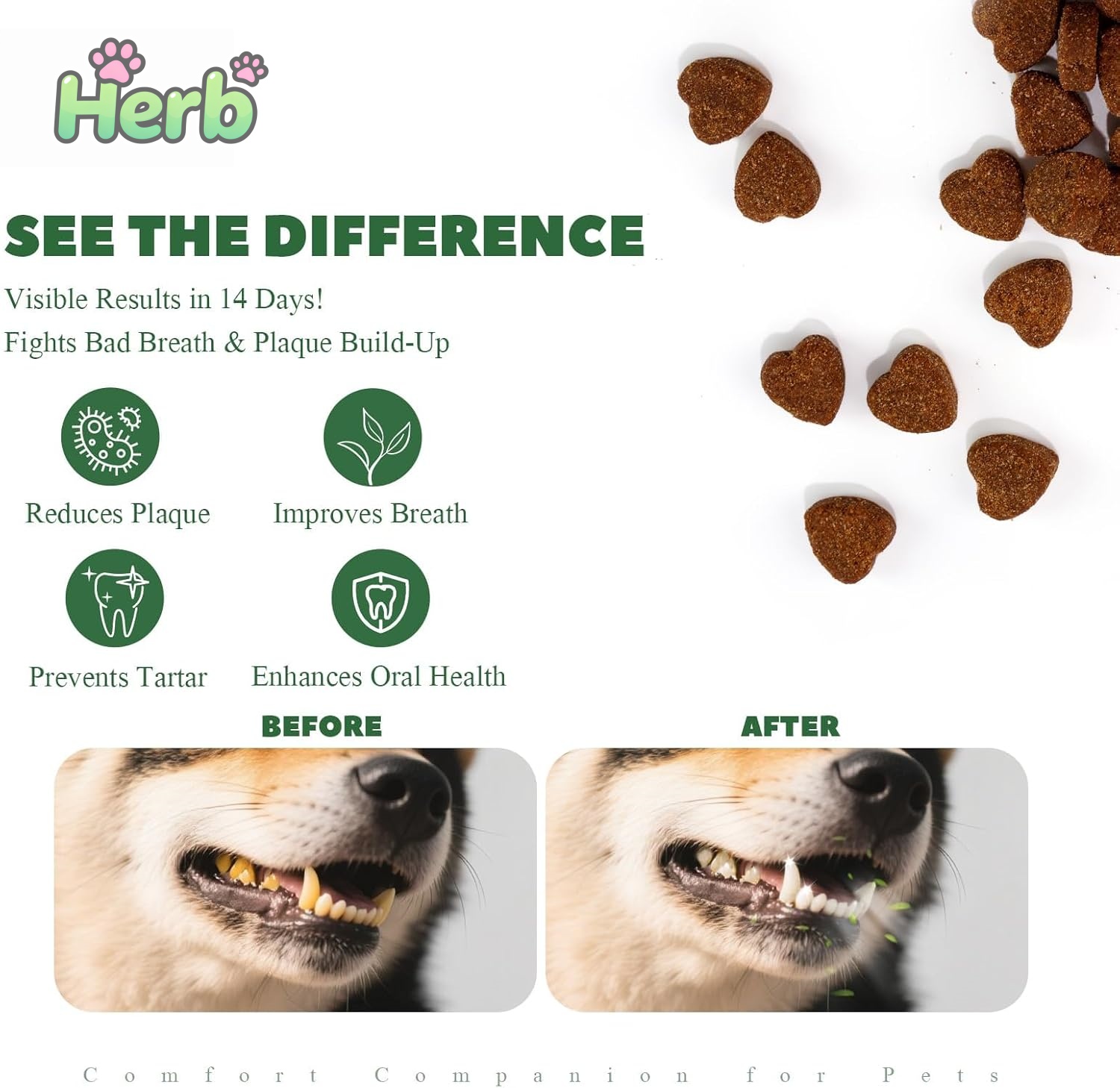 OEM/ODM Private Label Organic Natural Soft Fish Oil Dental Chews Dogs Chicken Flavor Immune Care Health Pet Health Supplements