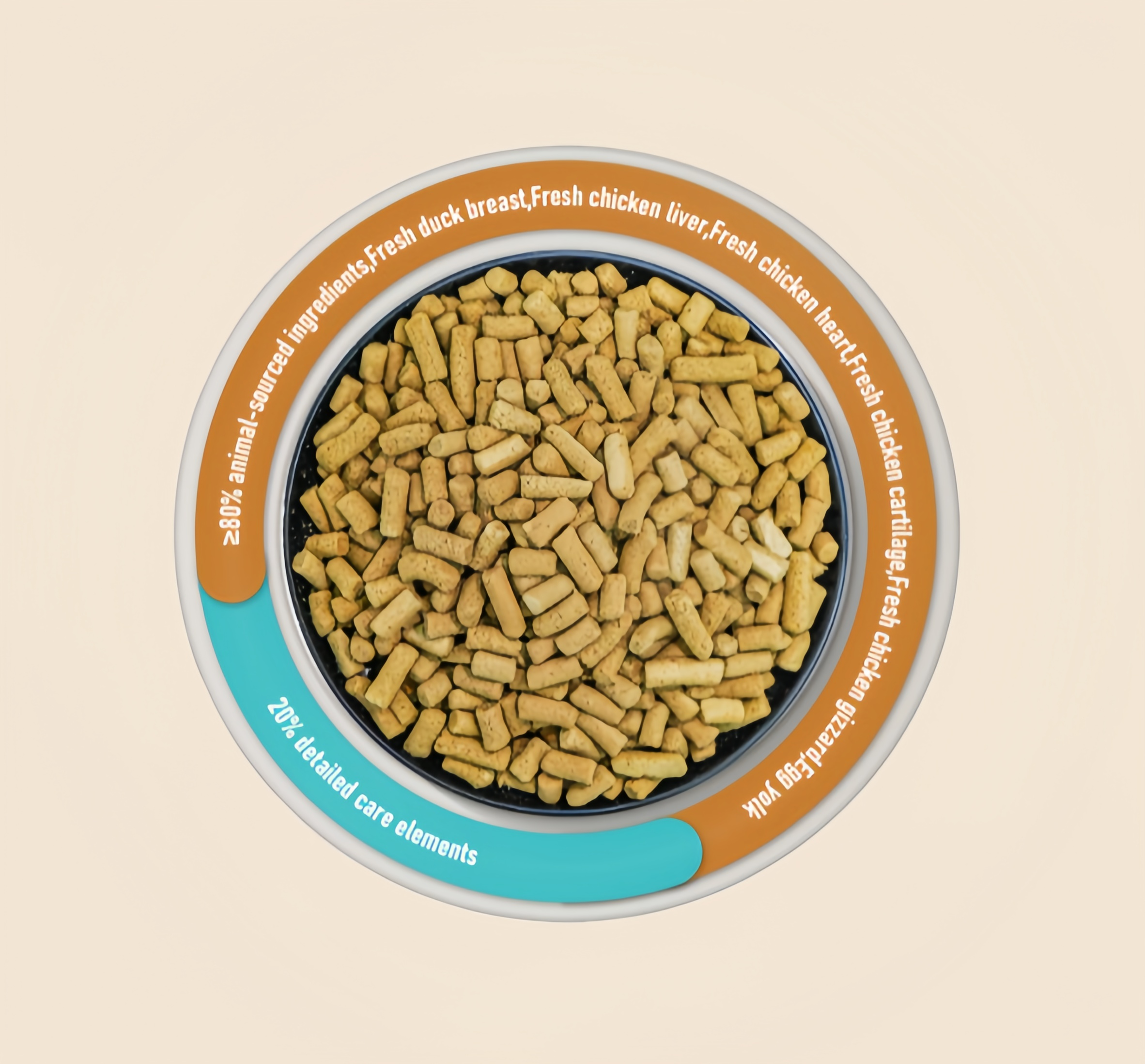 Manufacturer Wholesale High-quality Crispy Natural Low-fat Hypoallergenic Freeze-dried Grain-Free High-Protein Dog Food
