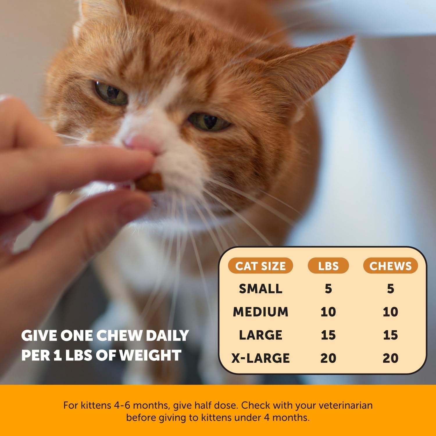 Cat Hairball Control Bladder Support Organic Soft Chews Digestive Supplement Furball Remedy Treats Mild Laxative Stomach Health