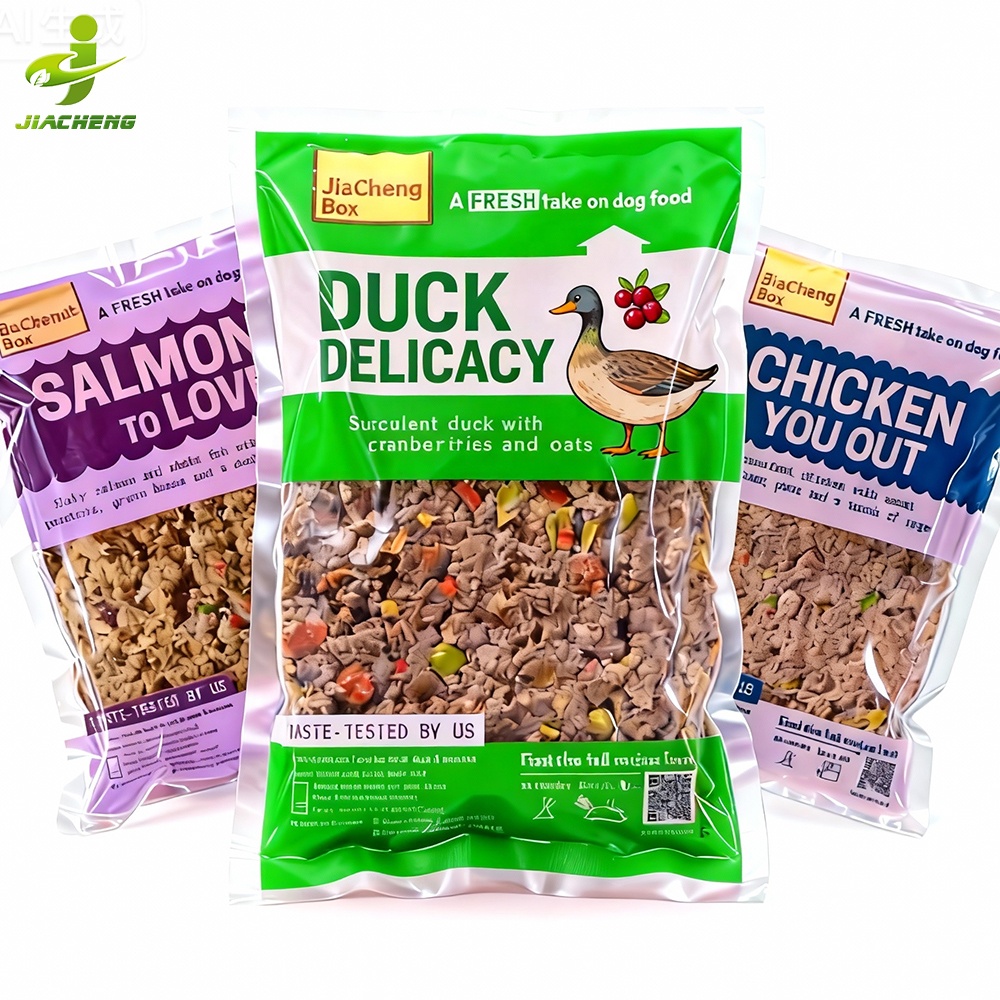 Custom Printed High Barrier Sterilizable Food Grade Fresh Dog Food Packaging Retort Pouches Vacuum Sealed Bags For Wet Pet Food