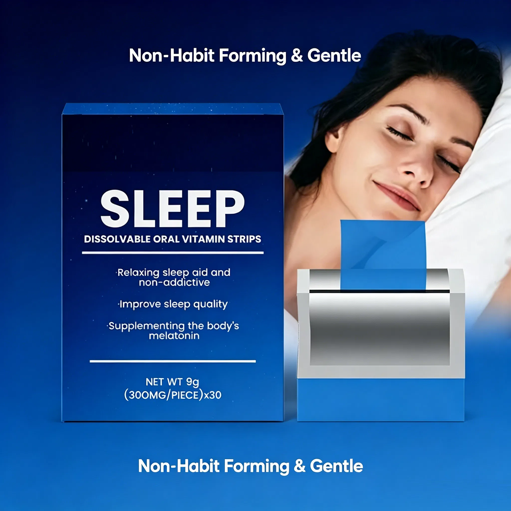 Relaxation Supplement: GABA and Melatonin Oral Dissolvable Film Formula