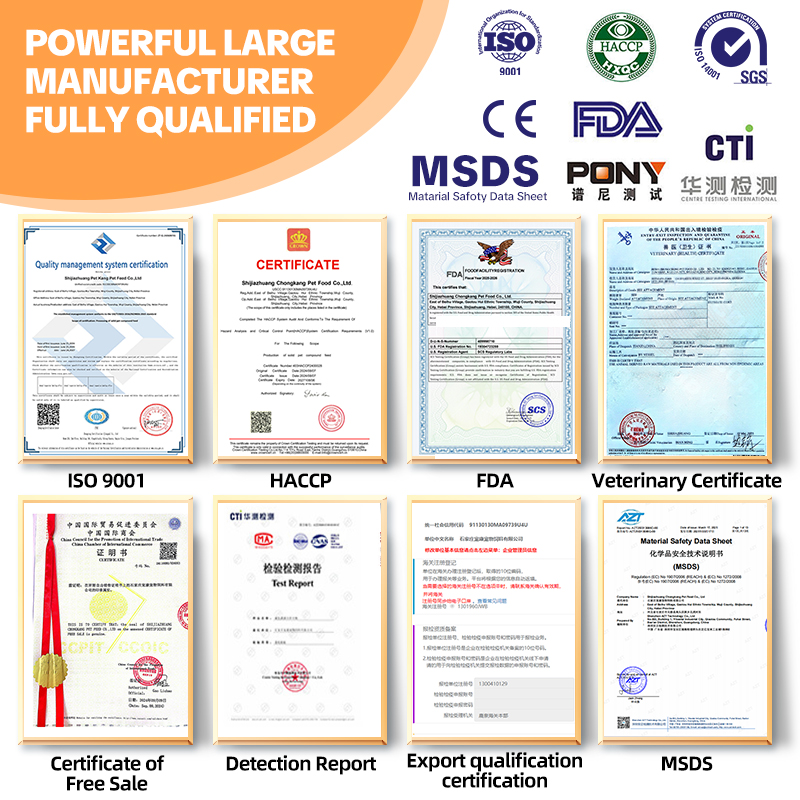 OEM High Protein Dry Dog Food 5kg 10kg 20kg Bulk Custom Formula Factory Directly Wholesale