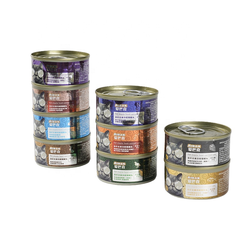 Pet Treats 85G Fresh Wet Cat Food Canned Pet Treats Soup and Meat Snack Cans for Fish Application