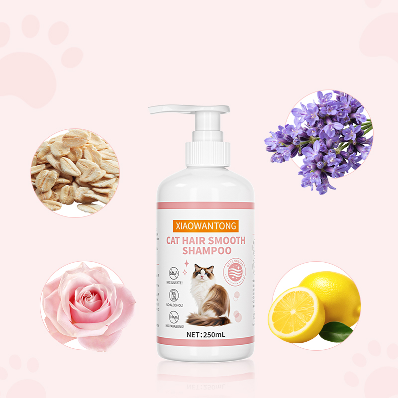 Cats Shampoo Hairball Control With No Sulfates Reduces Loose Body Hair For Less Stomach Hairballs 250ml (8.5 Fl Oz)