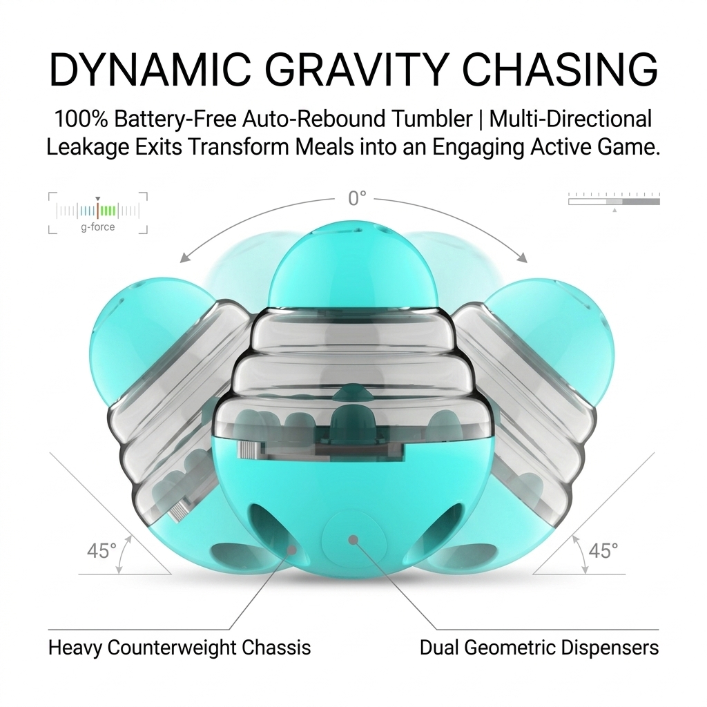 HHpet Interactive Durable ABS Dog Treat Dispenser Ball Chew Toy Teeth Cleaning Self Feeder Puzzle IQ Training