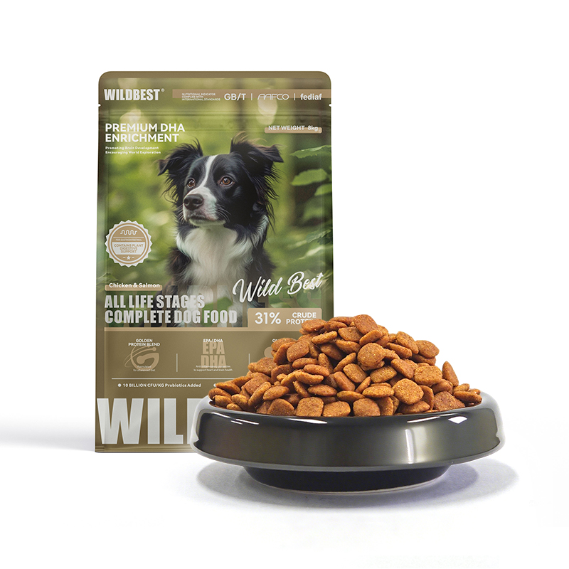 Petop Comida Para Perros Complete Balanced Chicken Salmon Recipe 31 Percent Protein Comida Para Perros For All Life Stages 8Kg
