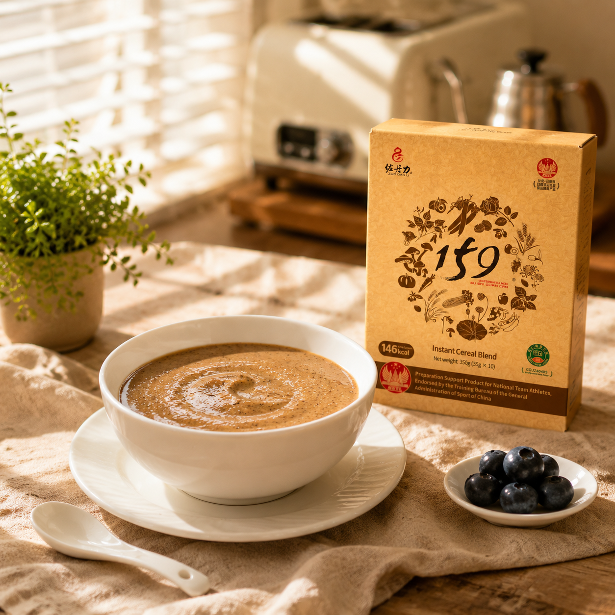Instant Cereal Powder Mix Multigrain Porridge Vegan Meal Replacement Powder Dietary Nutritious Healthy Food Breakfast Cereal