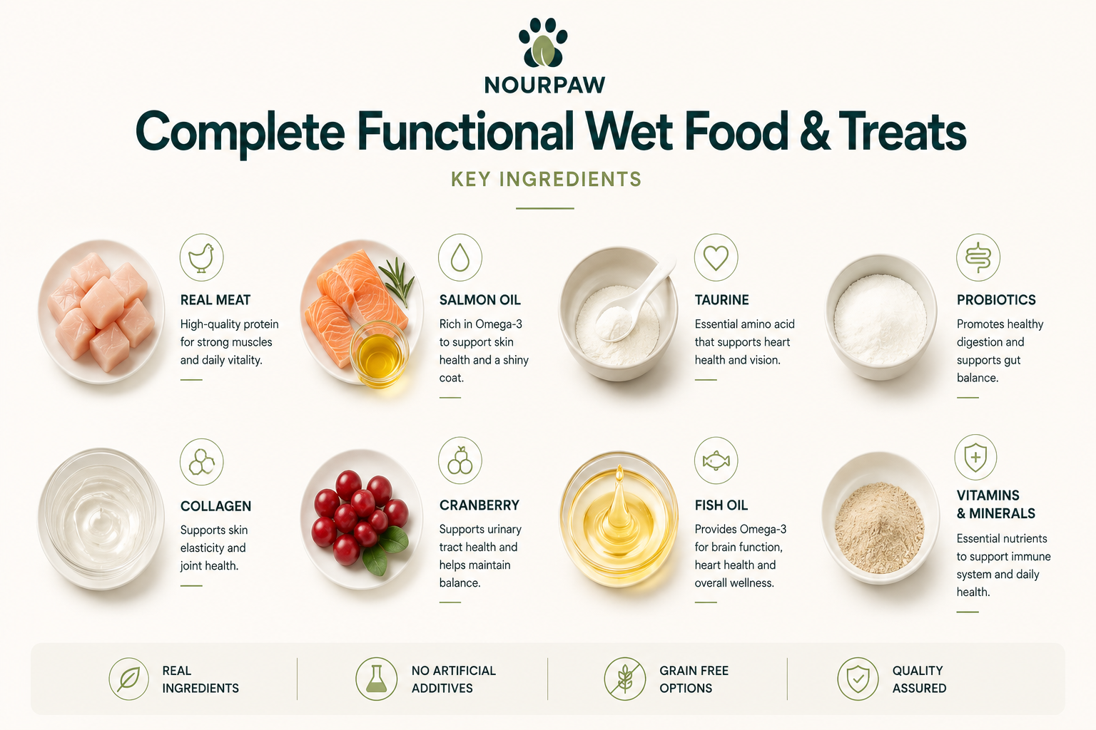 NOURPAW Hairball Control Puree Cat Treat Digestive Support Natural Fiber Cat Puree OEM ODM