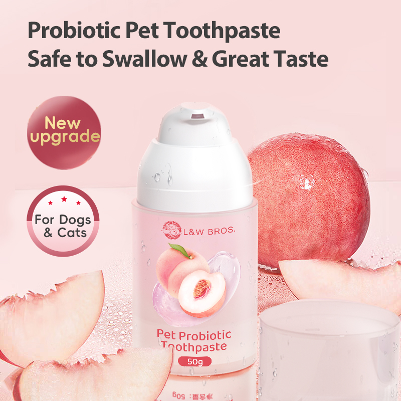 Factory Wholesale 50g Chicken/Fish Flavour Dog Dental Care Probiotic Pet Cat Dog Toothpaste