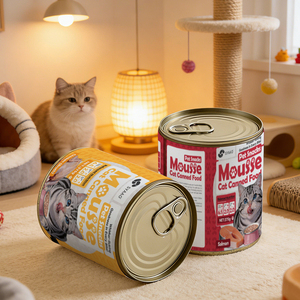 Hairball Control Wet Cat Food 85G 375g 400g Cat Grass Chicken Salmon Functional Cat Snacks OEM Factory Supply
