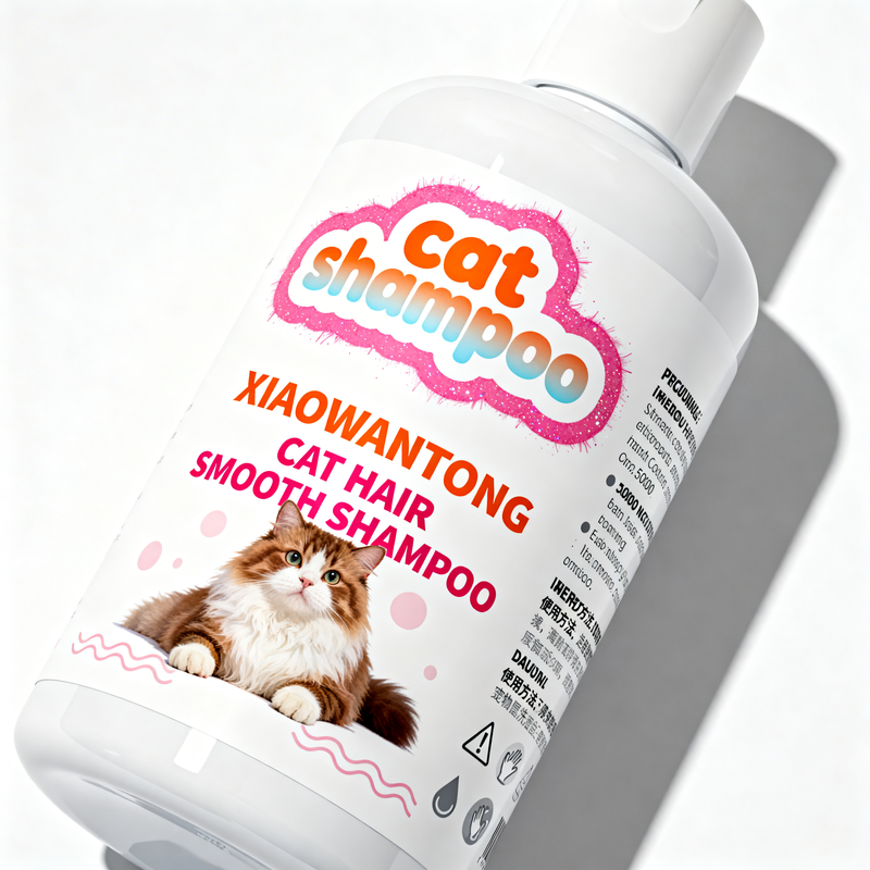 Cats Shampoo Hairball Control With No Sulfates Reduces Loose Body Hair For Less Stomach Hairballs 250ml (8.5 Fl Oz)