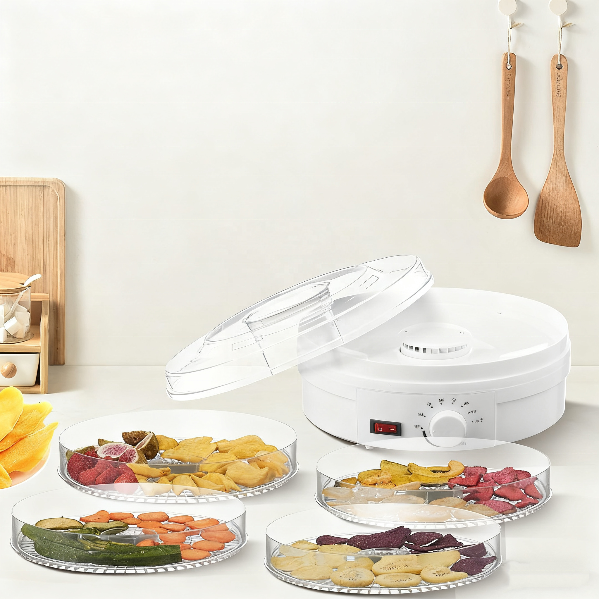 Hot Selling Fruit and Vegetable Dried Fruit Machine Food Dryer Household Dried Meat Pet Food Dehydrating Apparatus