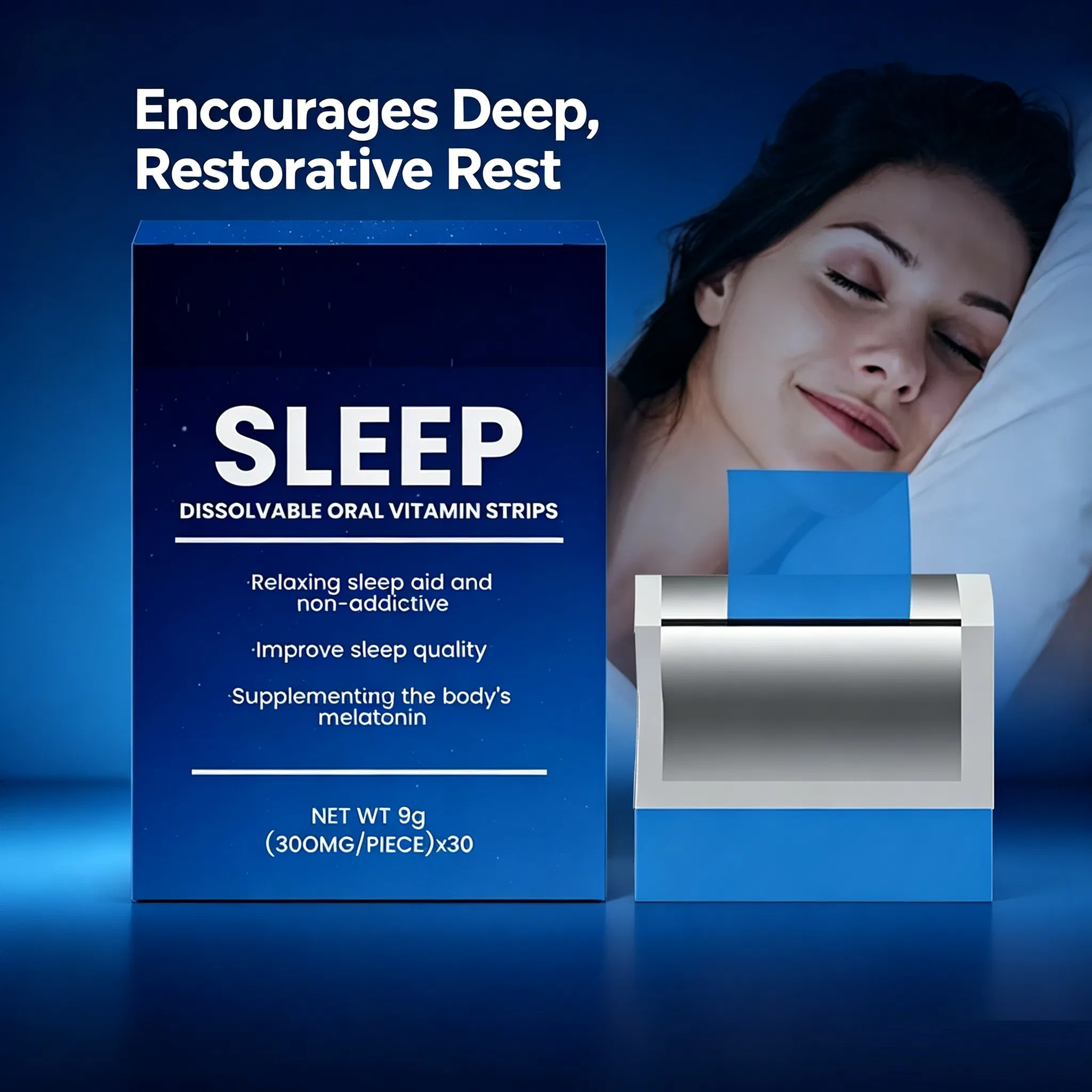 Relaxation Supplement: GABA and Melatonin Oral Dissolvable Film Formula