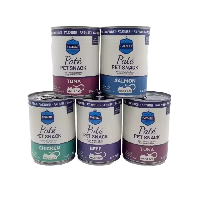 Hot Selling Cat Treat High Nutrition Various Flavors OEM/ODM 375g Organic Cat Canned Food Wet Food Cat Treats With High Quality