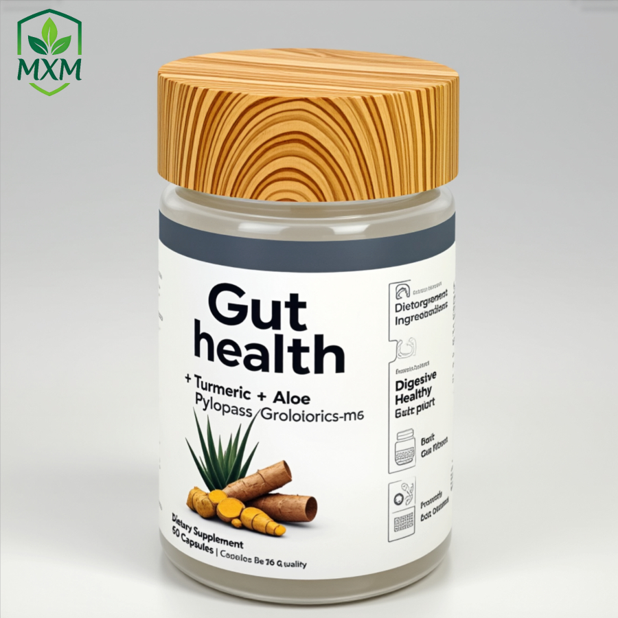 Meixuanmei Manufacturer Direct Gut Health Herbal Supplements Capsules With Zinc Turmeric Probiotics For Adult Gastric Health