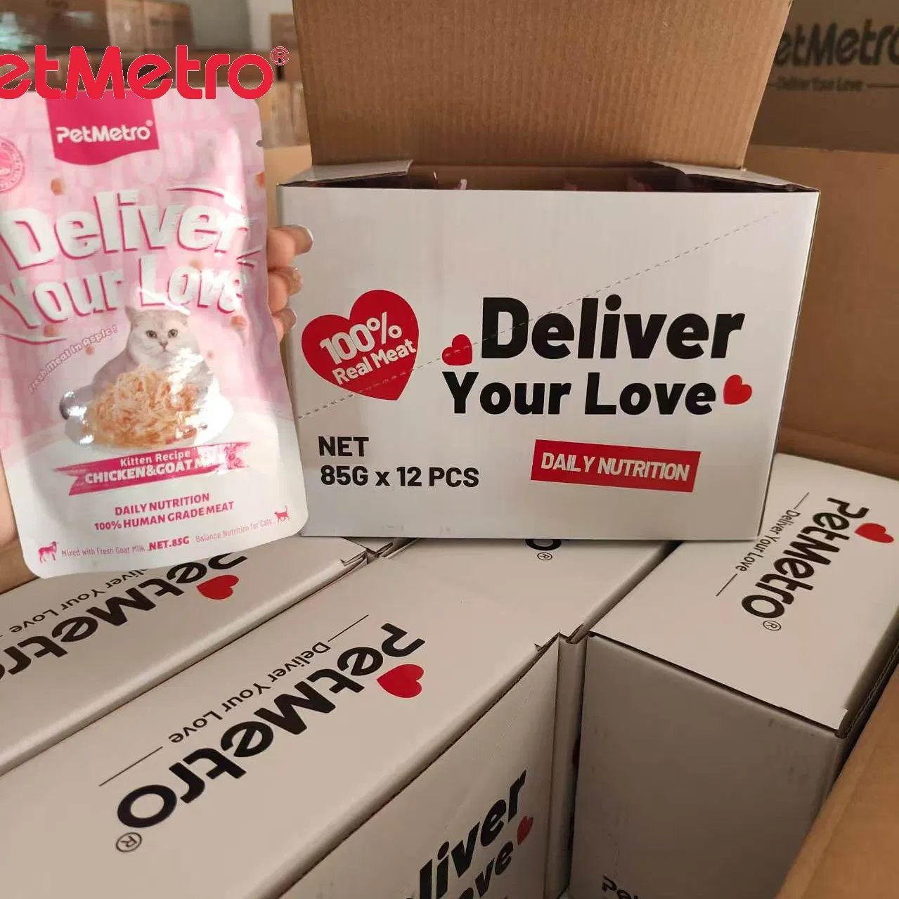 High Protein Fresh Chicken Aspic Cat Diet Designed for Active and Indoor Cats Chicken Jelly Pouch
