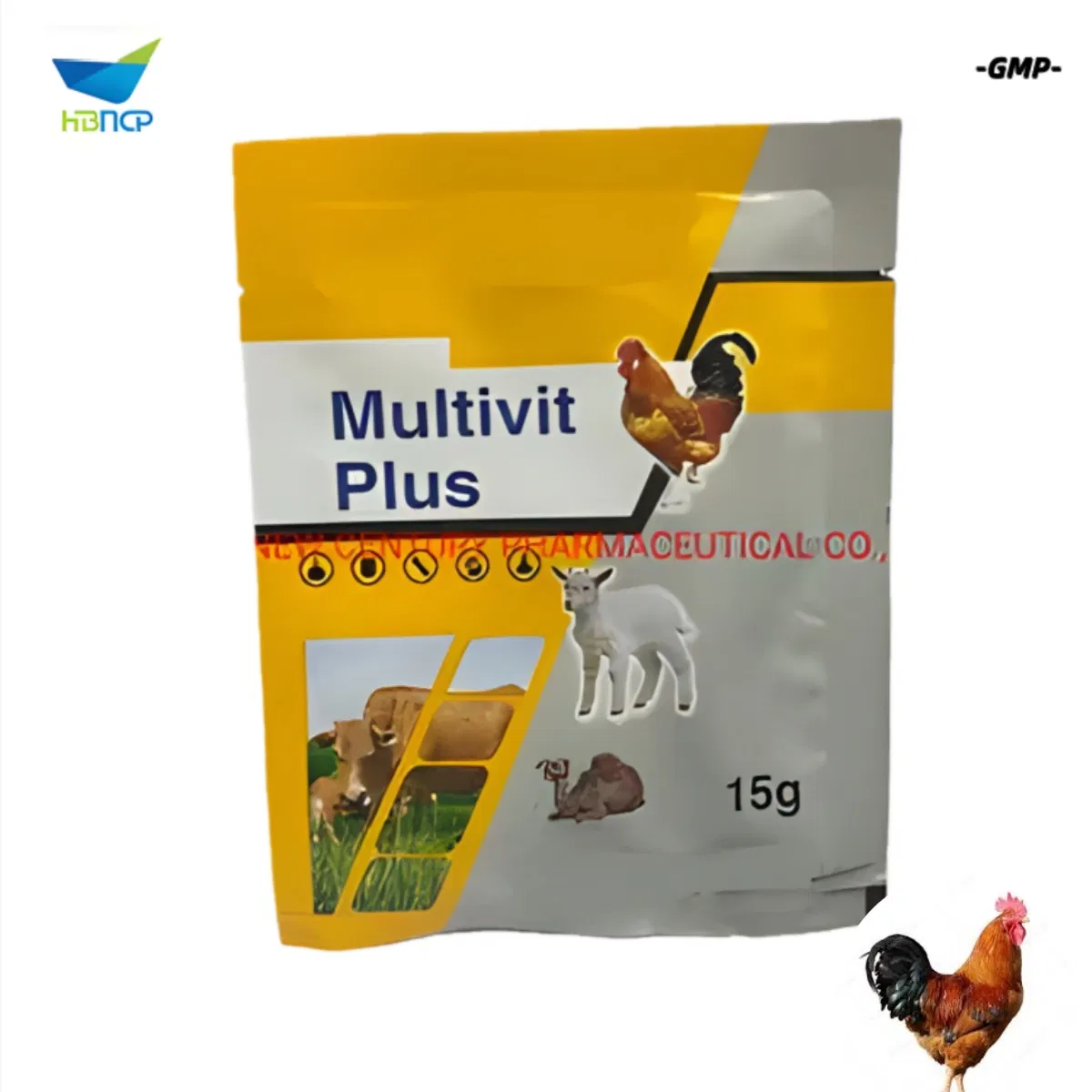 New Material Veterinary Grade Pharmaceutical Multi Vitamins Soluble Powder Nutrition Feed for Livestock Poultry