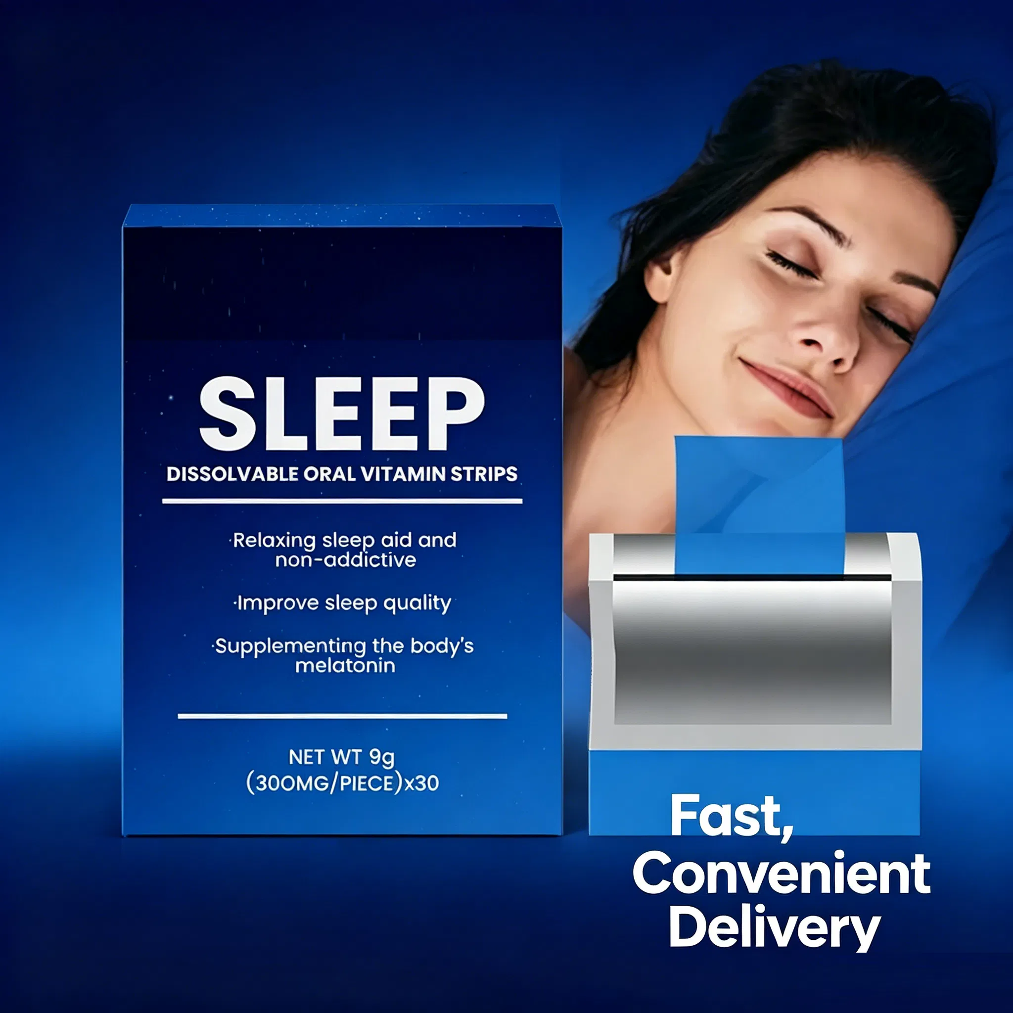 Relaxation Supplement: GABA and Melatonin Oral Dissolvable Film Formula
