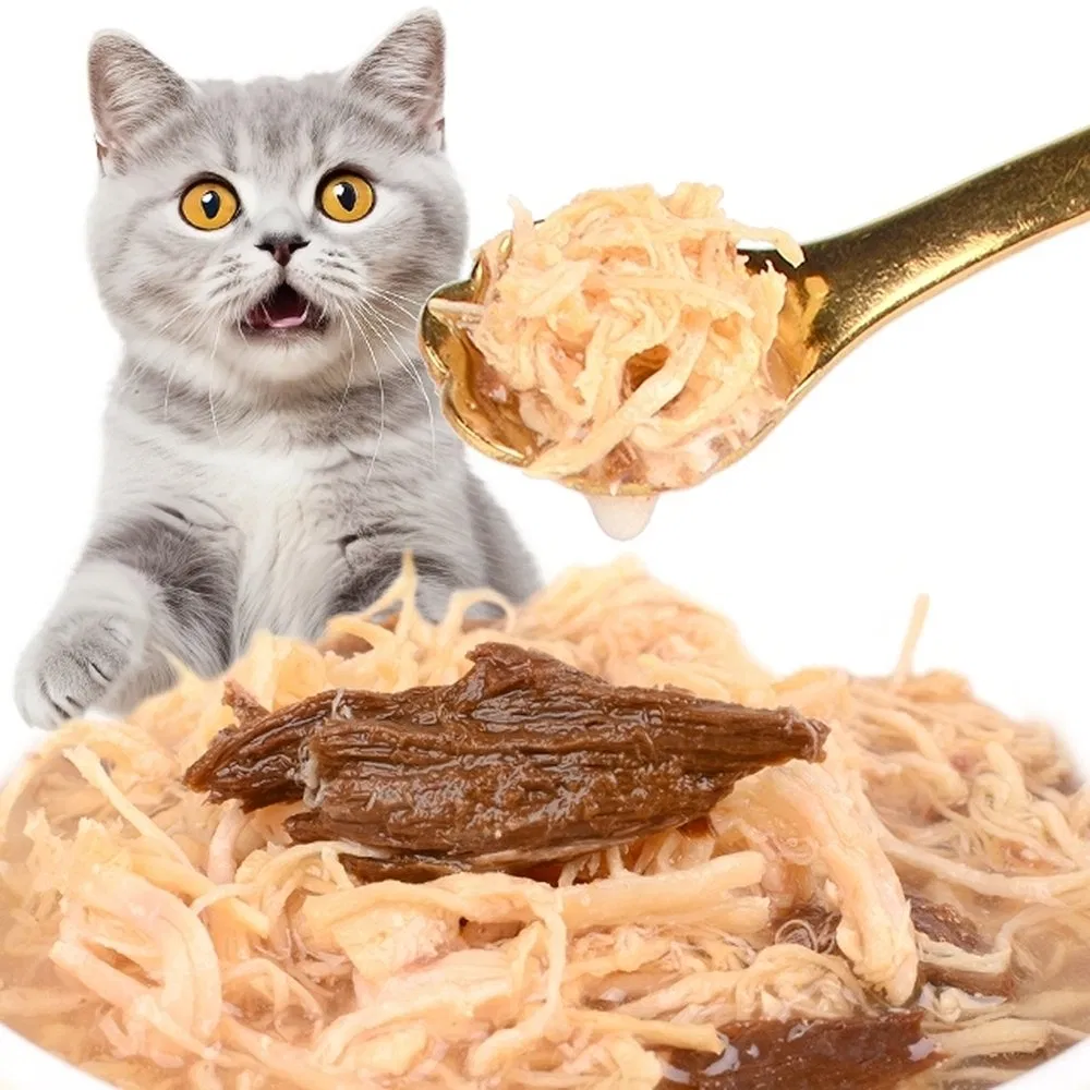 Wet Food Easa Real Meat Broth Goat Milk &amp; Chicken 100g×12 Cans Hydrating Cat Wet Food Topper