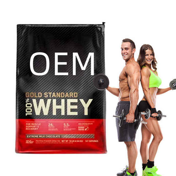 Halal Certified Gold Standard Whey Protein Powder 1kg Food Healthcare Supplement Muscular Nourish OEM/ODM Factory