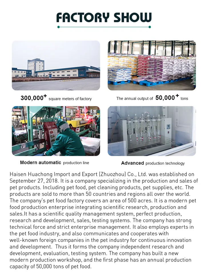 OEM Bulk Pet Food Wholesale Factory High Protein Nutrition Natural Premium Dry Dog Food