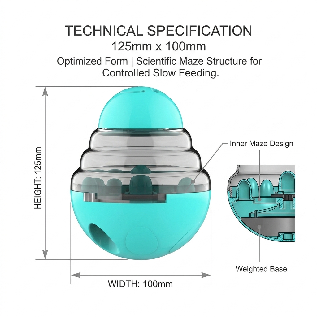 HHpet Interactive Durable ABS Dog Treat Dispenser Ball Chew Toy Teeth Cleaning Self Feeder Puzzle IQ Training