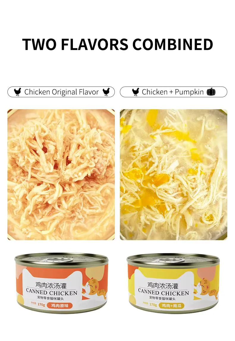 Complete Nutrition Wet Cat Food with Fish and Sweet Potato in Broth for Weight Control and Management