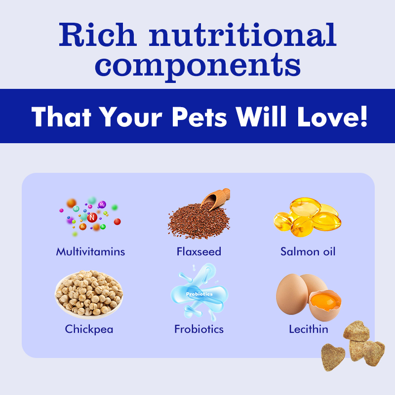 Probiotic Chews for Pets Triple Action Support for Gut Digestion Immunity Soothes Sensitive Stomachs Improves Anal Gland Health