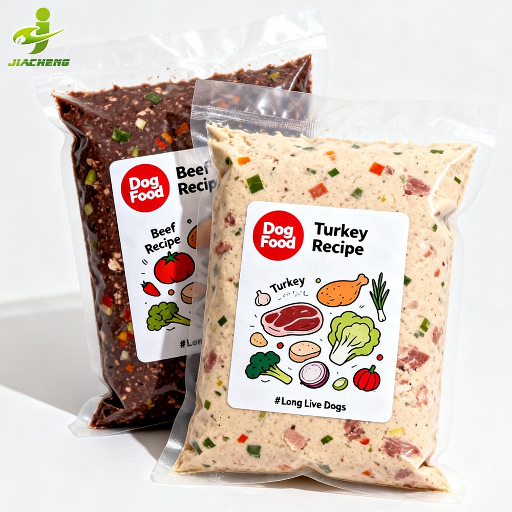 Custom Printed High Barrier Sterilizable Food Grade Fresh Dog Food Packaging Retort Pouches Vacuum Sealed Bags For Wet Pet Food