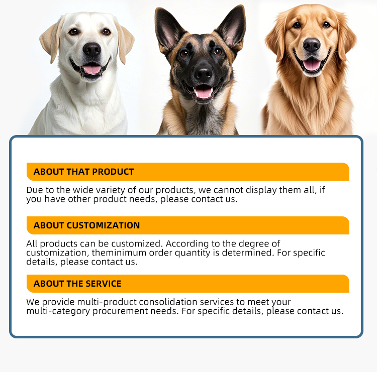 High Protein Hypoallergenic ODM Formula Pet Food for Dogs Offering Various Packaging Size