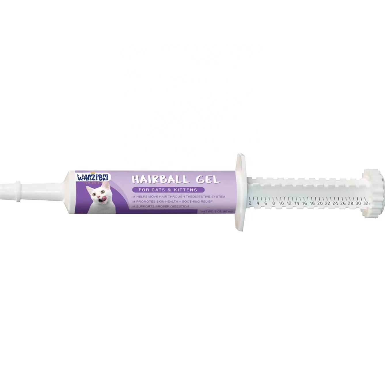 OEM Natural Hairball Control Gel For Cats Nutrition Supplements For Cats Hairball Remedy Aid With Omega 3 6 Fatty Acids