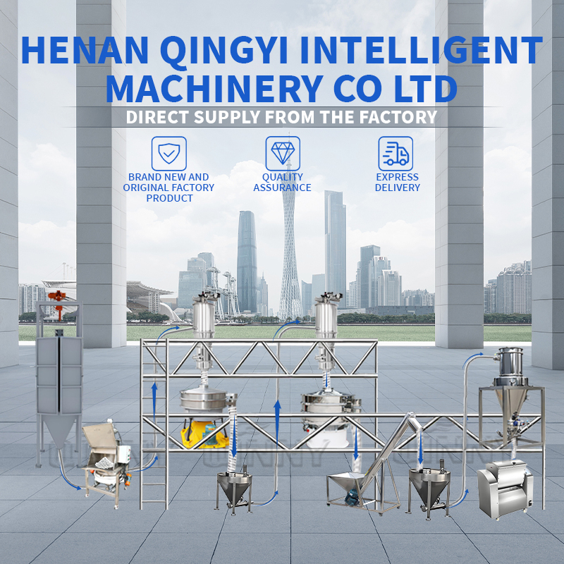 Fully Automatic QINNY Brand Stainless Steel Pet Food Line Complete Assembly 1t-300t Capacity Food Beverage Nuts Dried Fruits