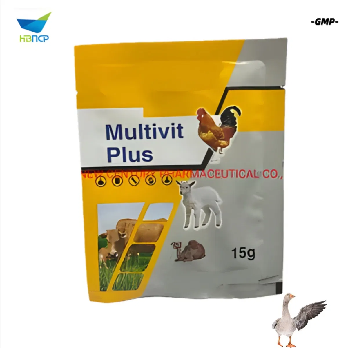 New Material Veterinary Grade Pharmaceutical Multi Vitamins Soluble Powder Nutrition Feed for Livestock Poultry