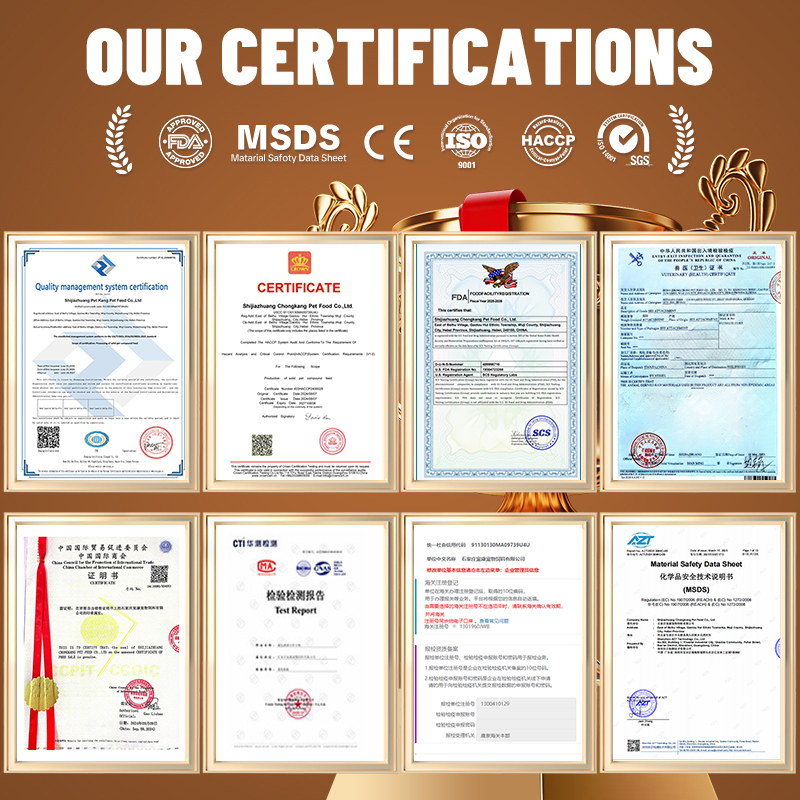 FDA Approved Grain Free High Protein Dry Dog Food Low Temperature Baked Natural Pet Food Wholesale Private Label OEM ODM