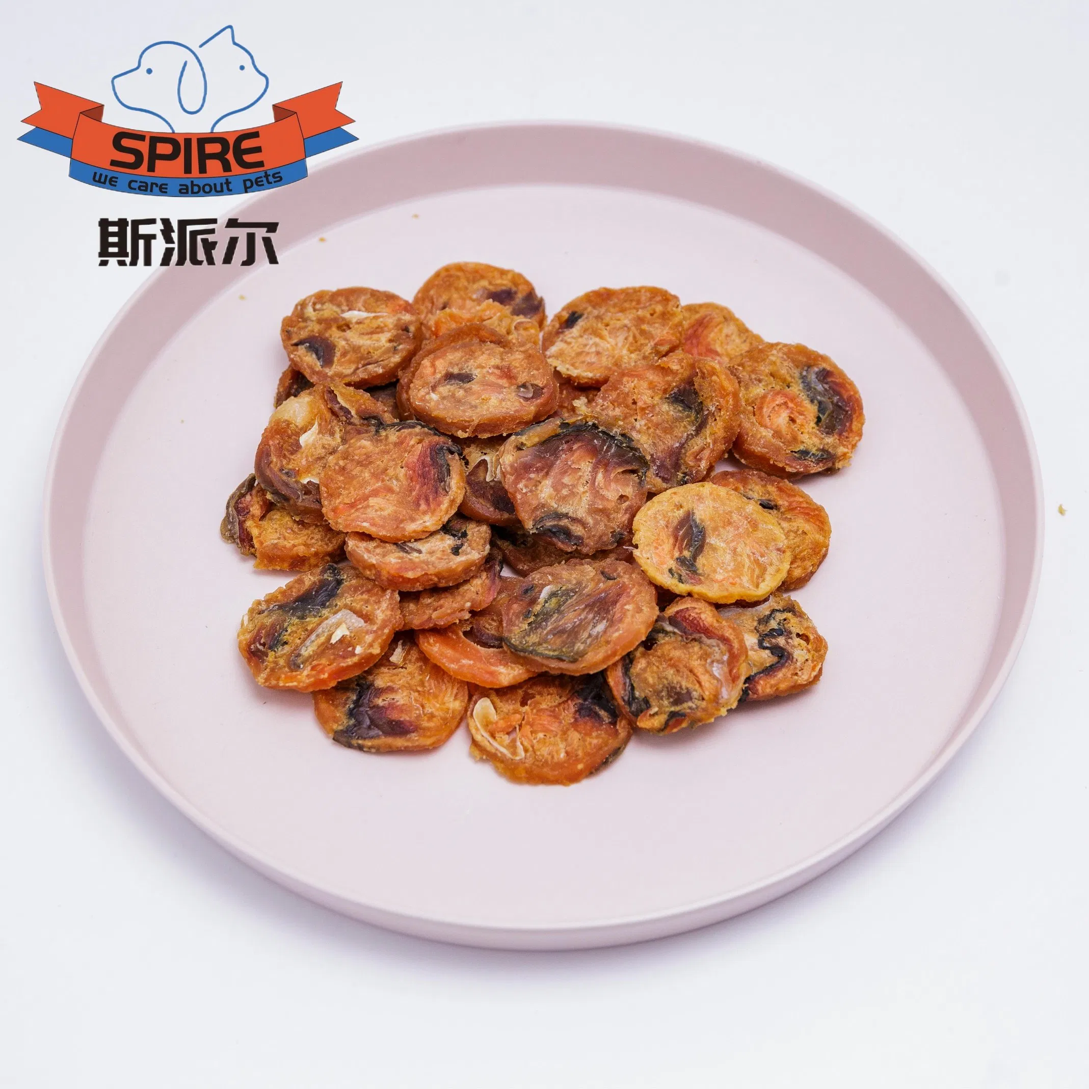 Low-Calorie Smoked Salmon Chips Pet Snack for Dog Weight Management Treats