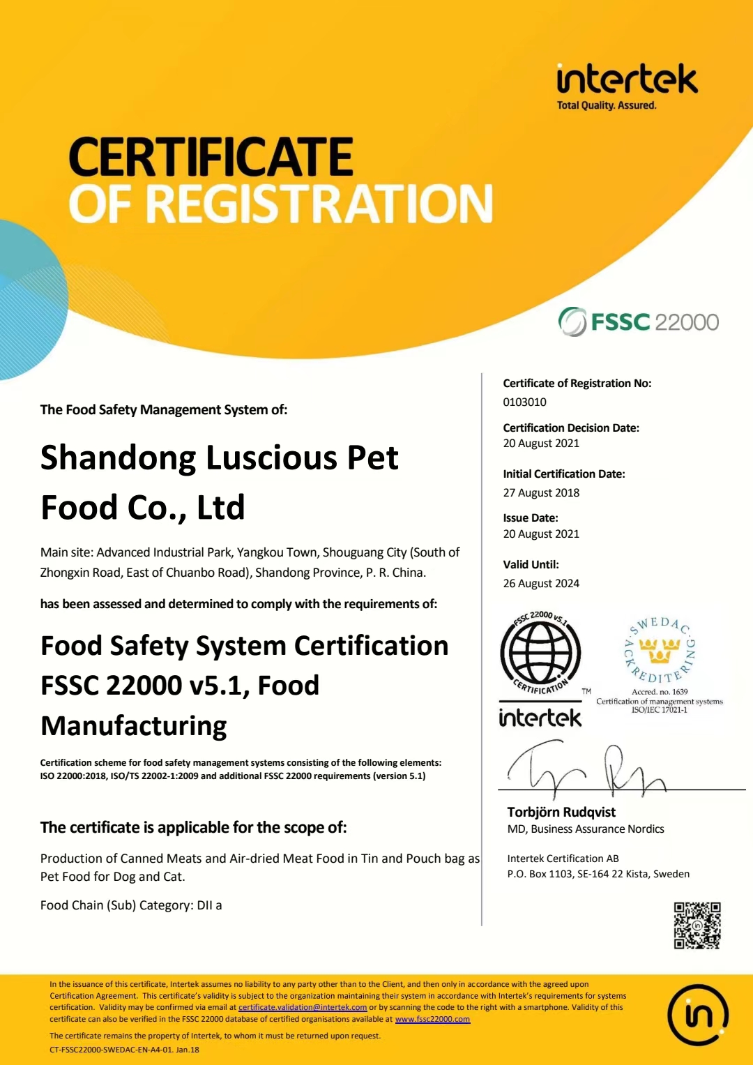 Certification 1