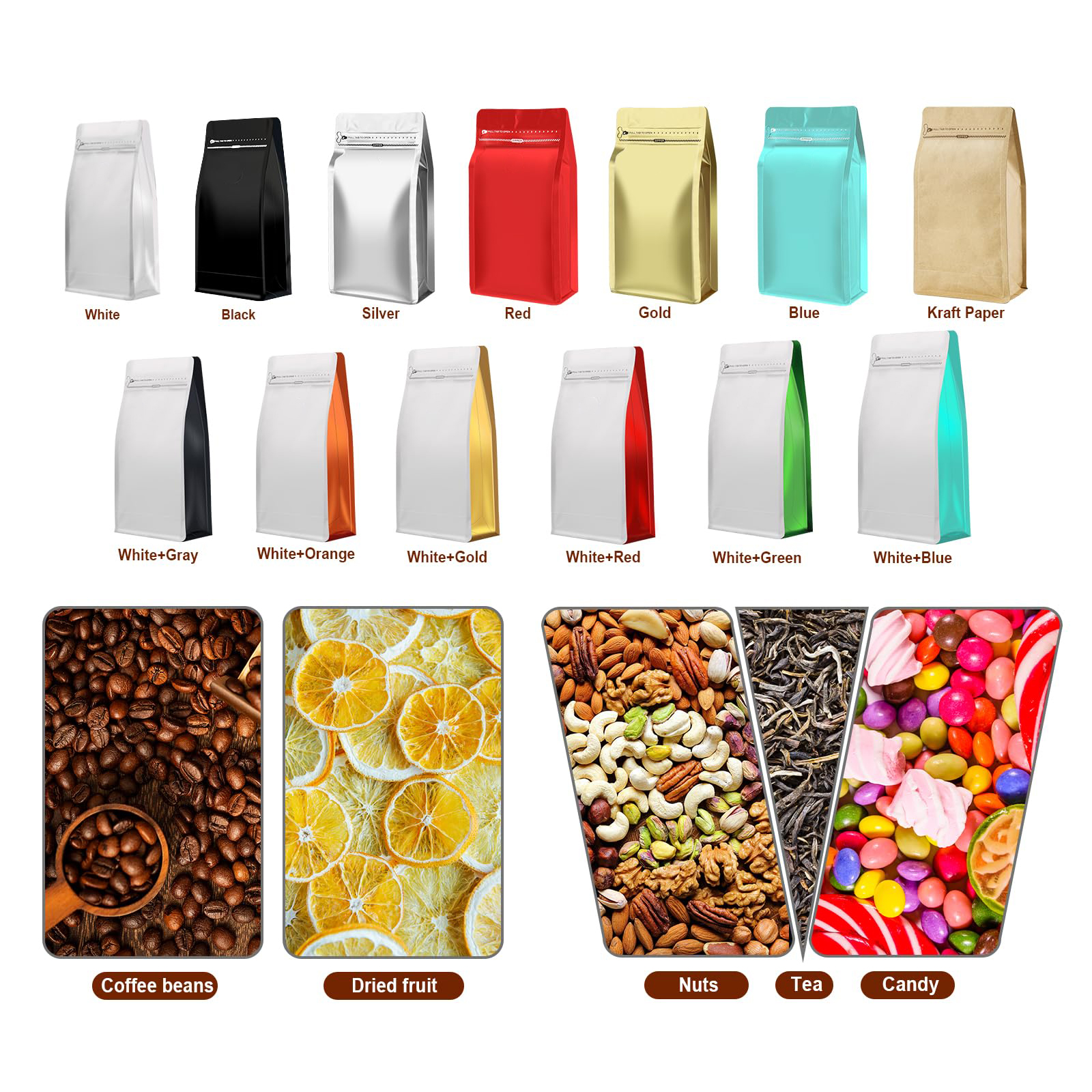 Custom Gravure Printed Resealable Moisture Proof Recycled Materials Freeze-Dried Ferret Dog Food Vacuum Bags 0.5kg 1kg 3kg 5kg