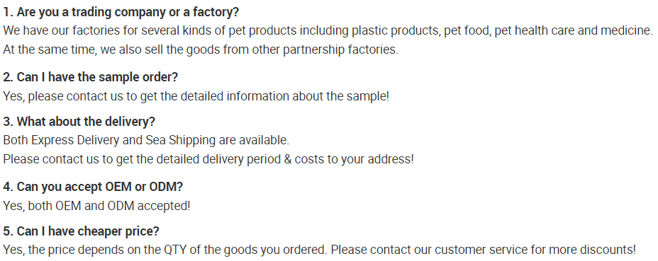 FAQ Section Header Banner