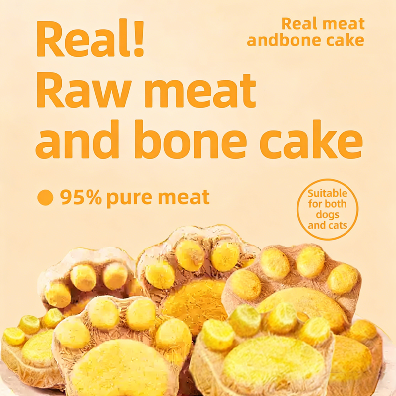 OEM 95% Pure Meat Freeze-Dried Pet Treats Egg Yolk Flavor, Chicken &amp; Salmon Recipe High-Protein Pouch Snacks For Dogs &amp; Cats
