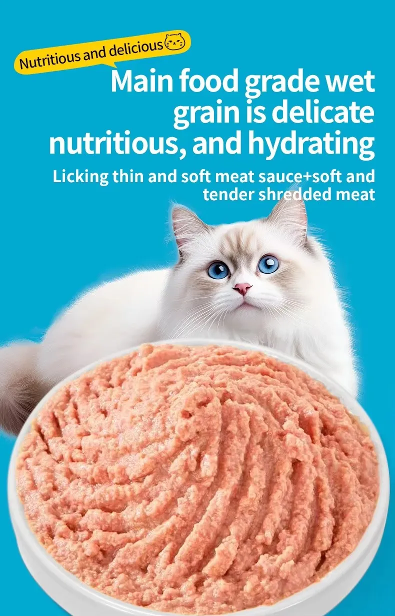 Pet Cat Dog Wet Food Feeding Instructions