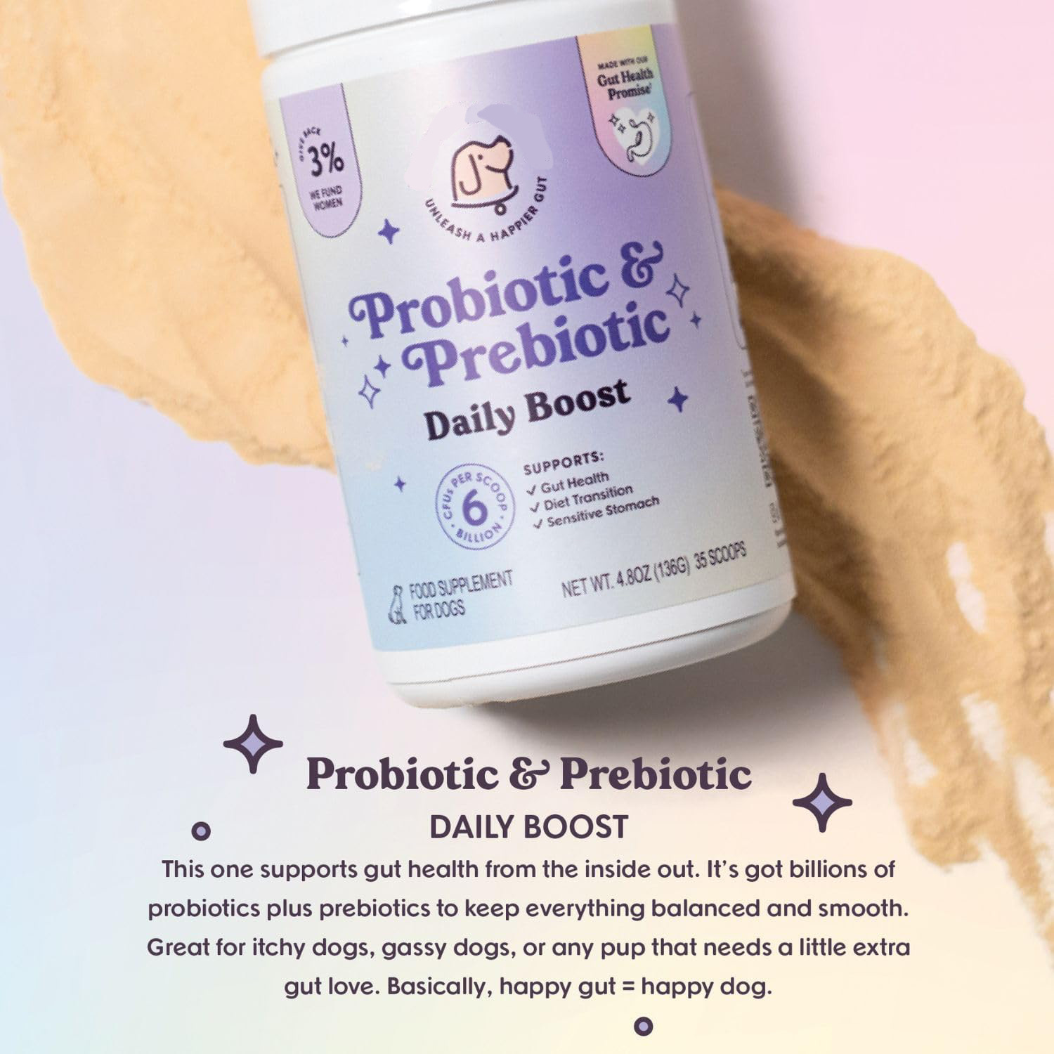 OEM/ODM Canine Probiotic Prebiotic Supplement High-Protein Grain-Free Organic Sensitive Stomach Gastrointestinal Immunity Beef