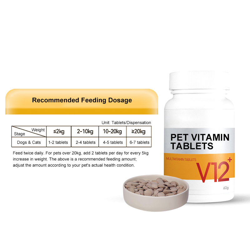 Highly-rated Pet Multivitamin Supports Healthy Skin and Improves Overall Health Contains 12 Vitamins Pet Nutritional Supplements