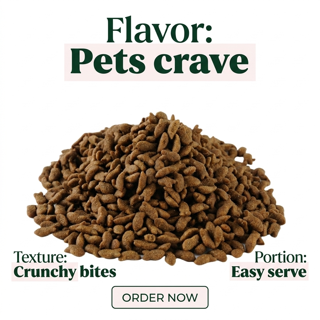 Free Sample OEM Bulk Natural Premium Nutritious Dry Puppy Cat Food Organic Complete Nutrition Top Grade High-Protein Grain-Free